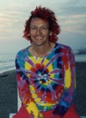Tie_Dyed Red Head on 4th July 2001 at Hermosa Beach - photo by hottie Cyn