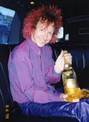 Magenta hair - Cristal champers - limo to Roxy Music - 2001