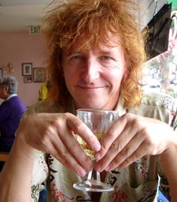 faded orange going to blonde and wine at Morro Bay - photo by Cyn