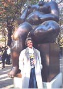blond highlights - big statue - Paris - 1992