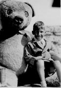 Stan and teddy bear - 1962